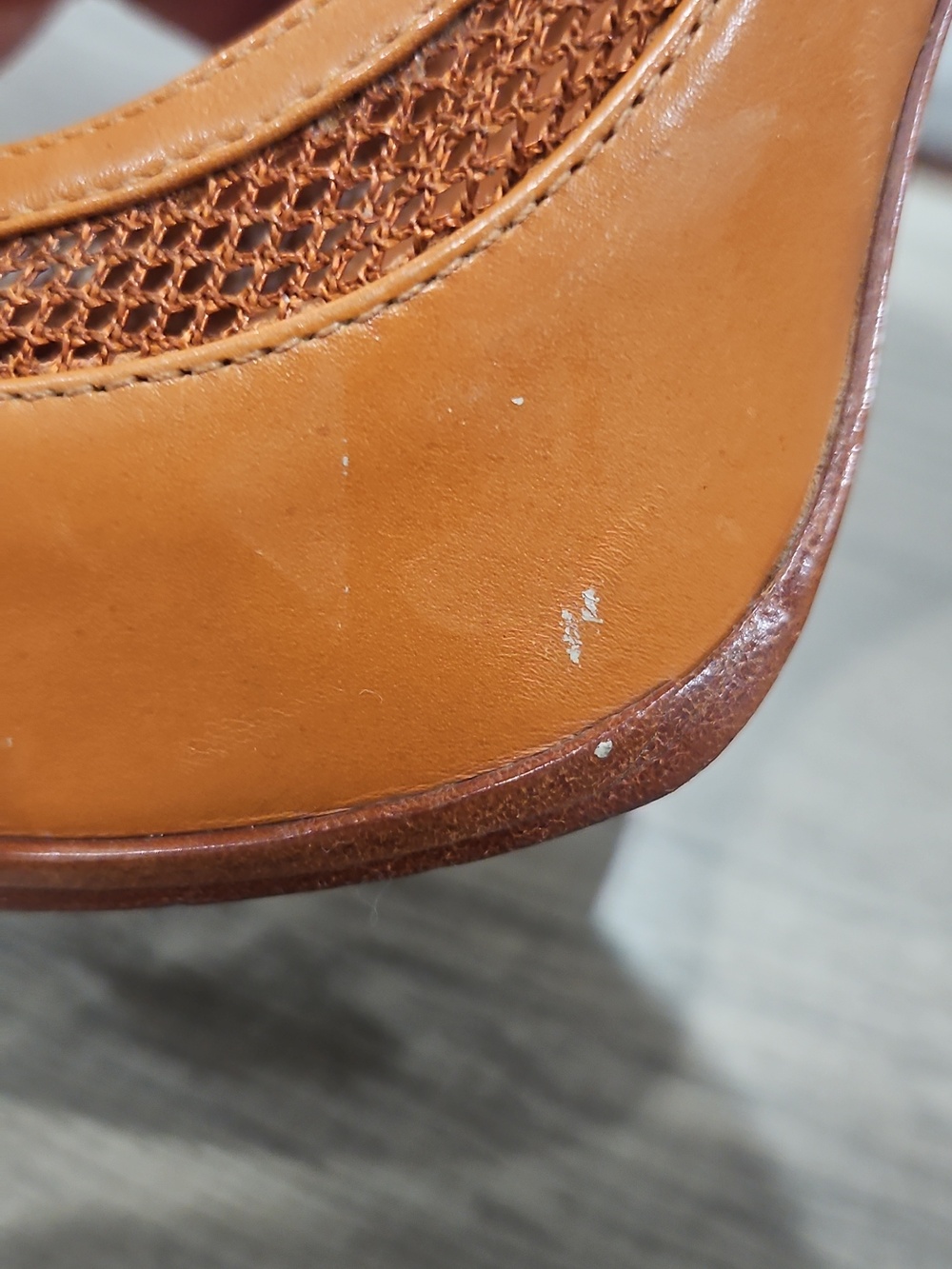 Pour La Victoire saddle leather platform heels size 8 - Picture 13 of 13